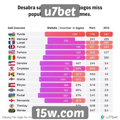 Estatísticas de jogos populares no u7bet